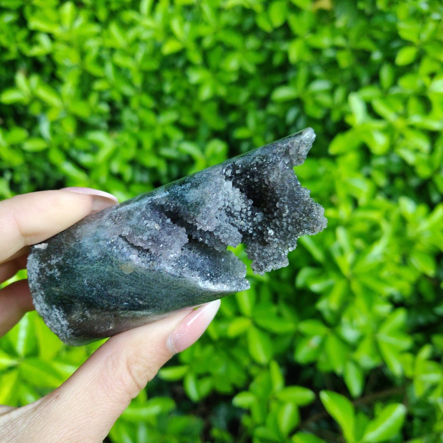 Amethyst Druzy Cylinder (#3) - Simply Affinity