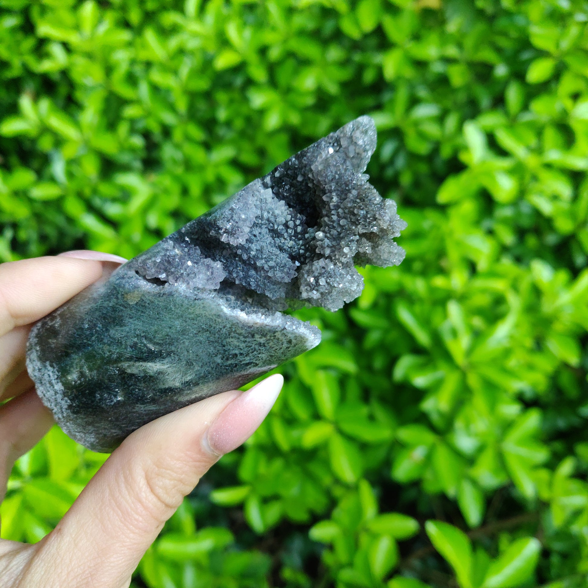 Amethyst Druzy Cylinder (#3) - Simply Affinity