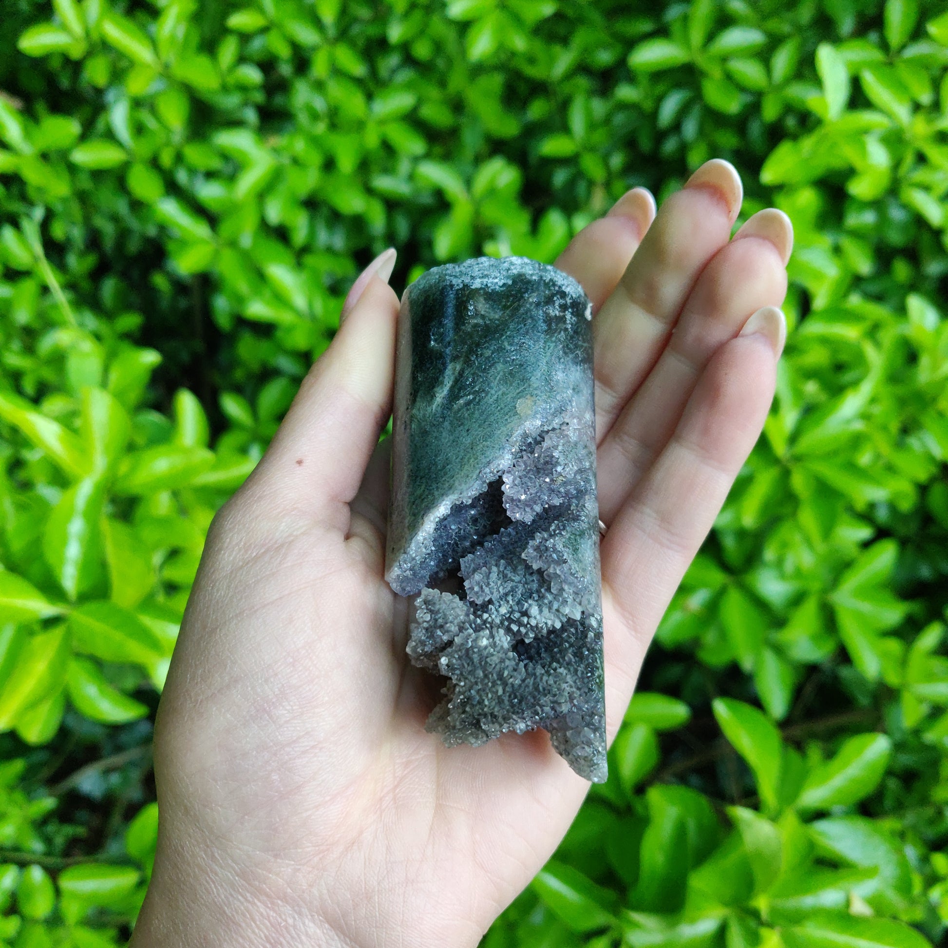 Amethyst Druzy Cylinder (#3) - Simply Affinity