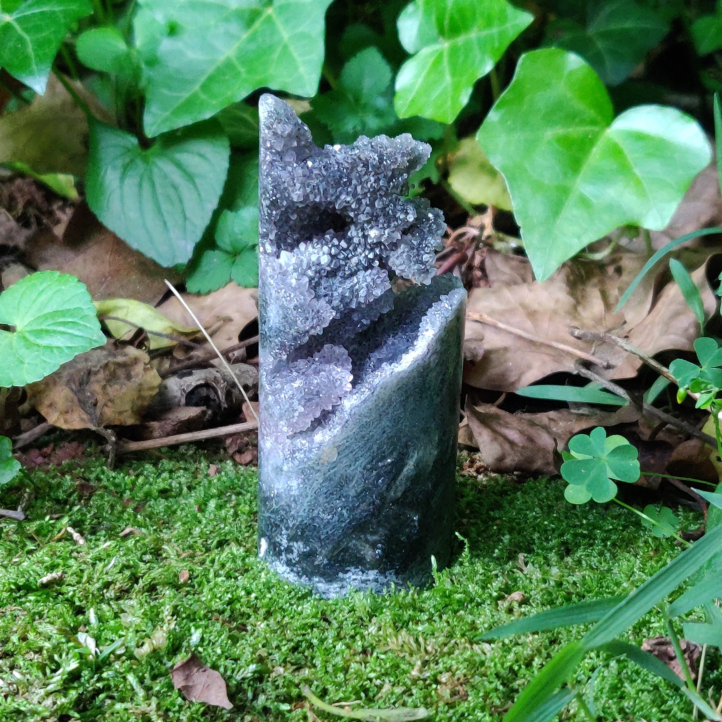 Amethyst Druzy Cylinder (#3) - Simply Affinity