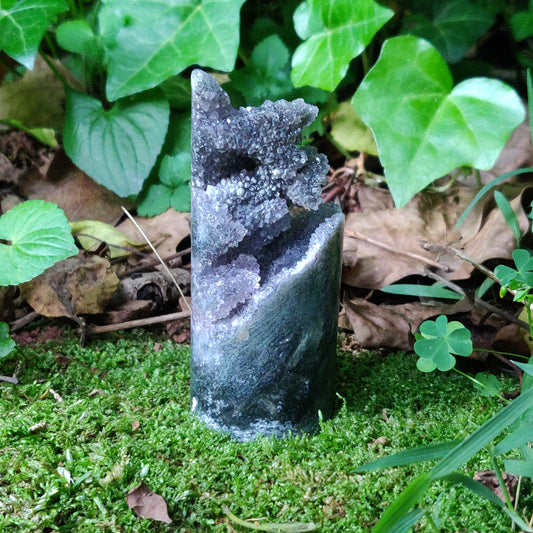 Amethyst Druzy Cylinder (#3) - Simply Affinity