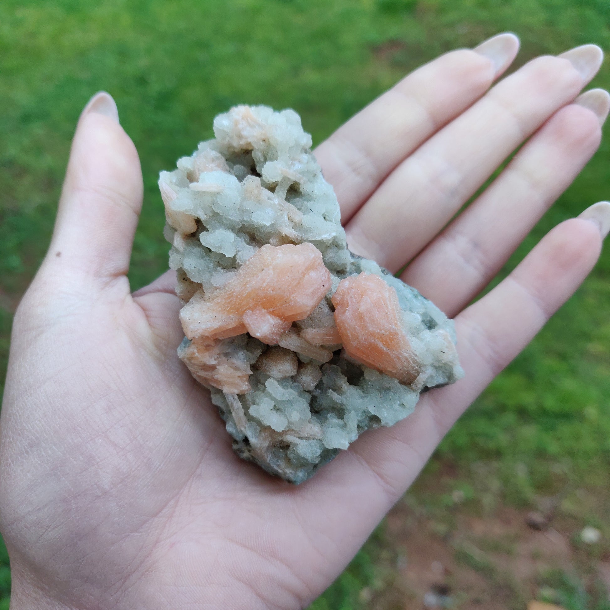Stillbite and Chalcedony Cluster (#16) - Simply Affinity