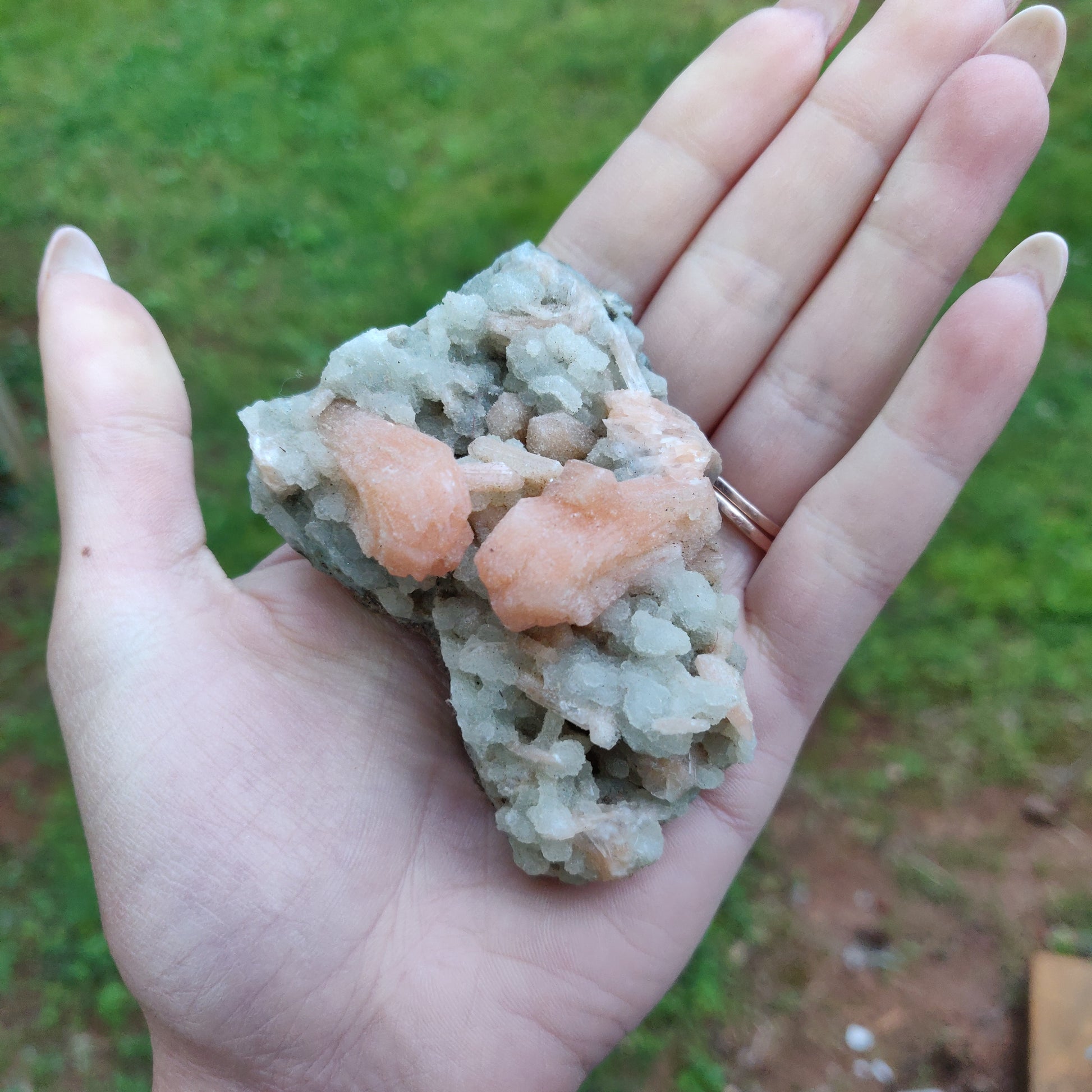 Stillbite and Chalcedony Cluster (#16) - Simply Affinity