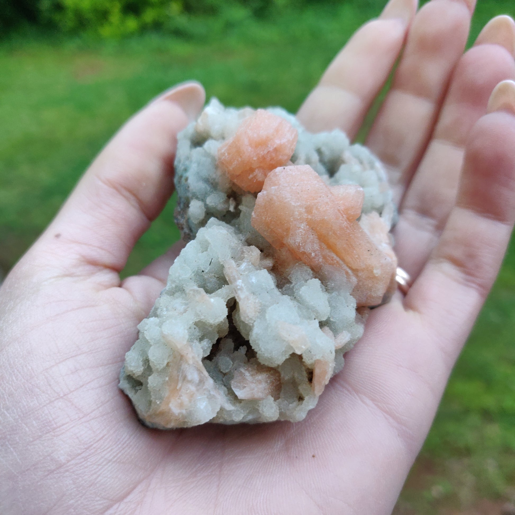 Stillbite and Chalcedony Cluster (#16) - Simply Affinity