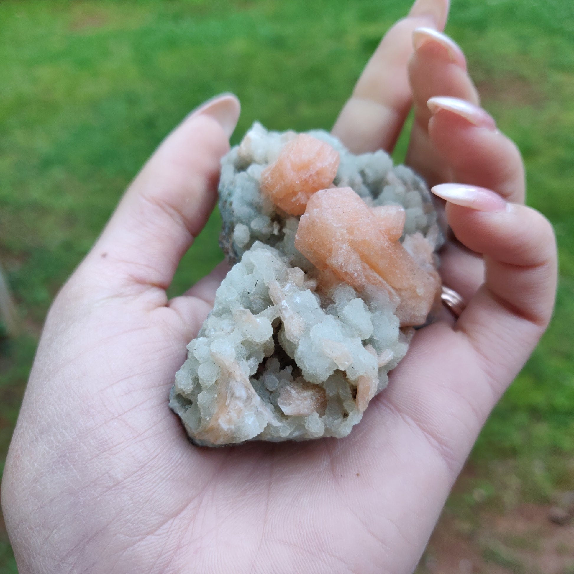 Stillbite and Chalcedony Cluster (#16) - Simply Affinity