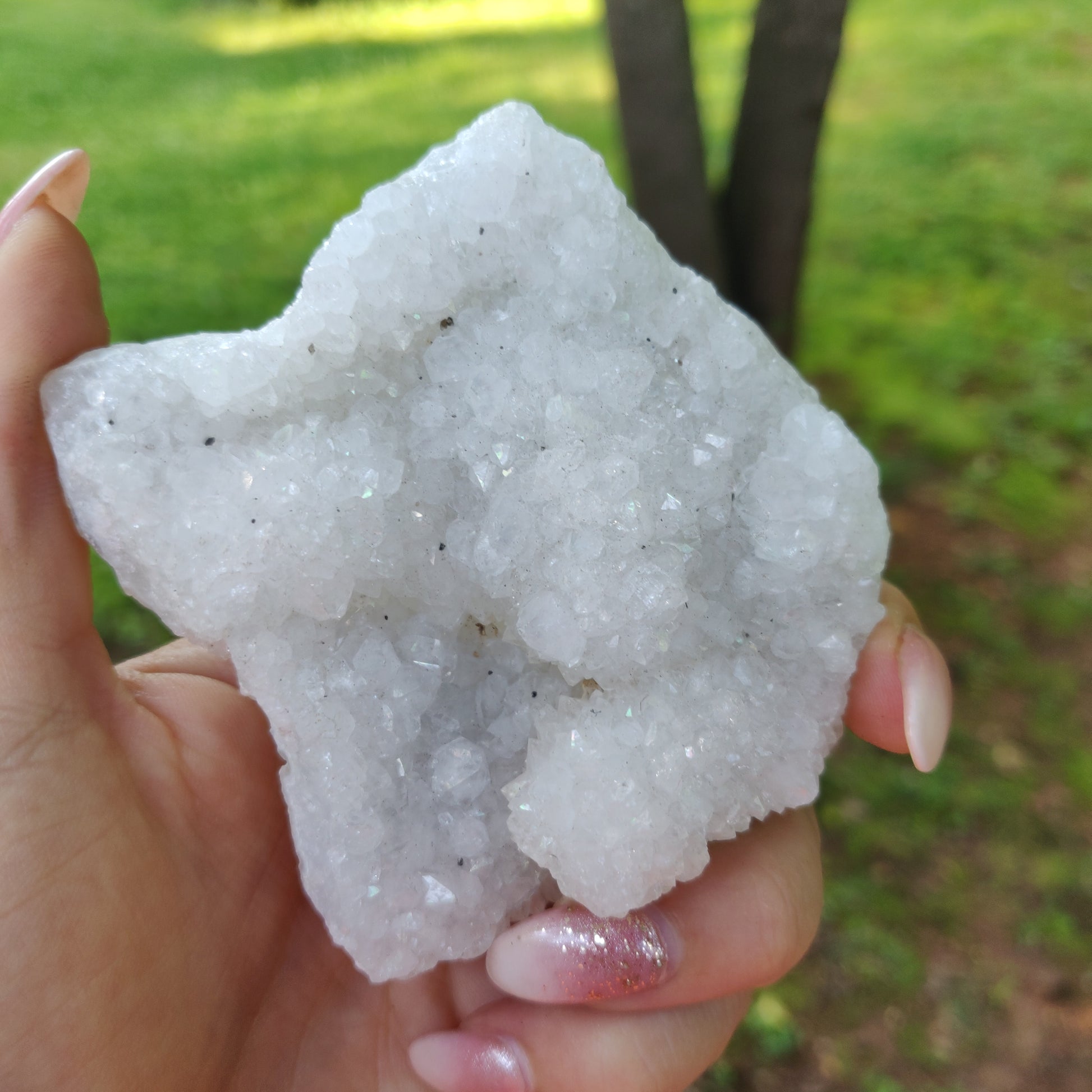 Anandalite Cluster, Natural Aurora Quartz Cluster (#1) - Simply Affinity