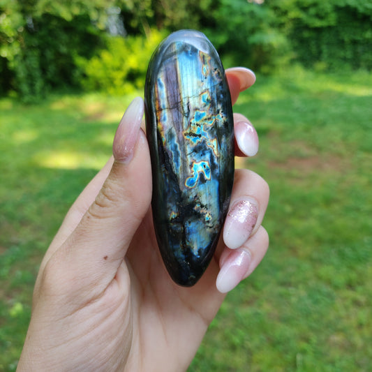 Labradorite Palm Stone (#M5)