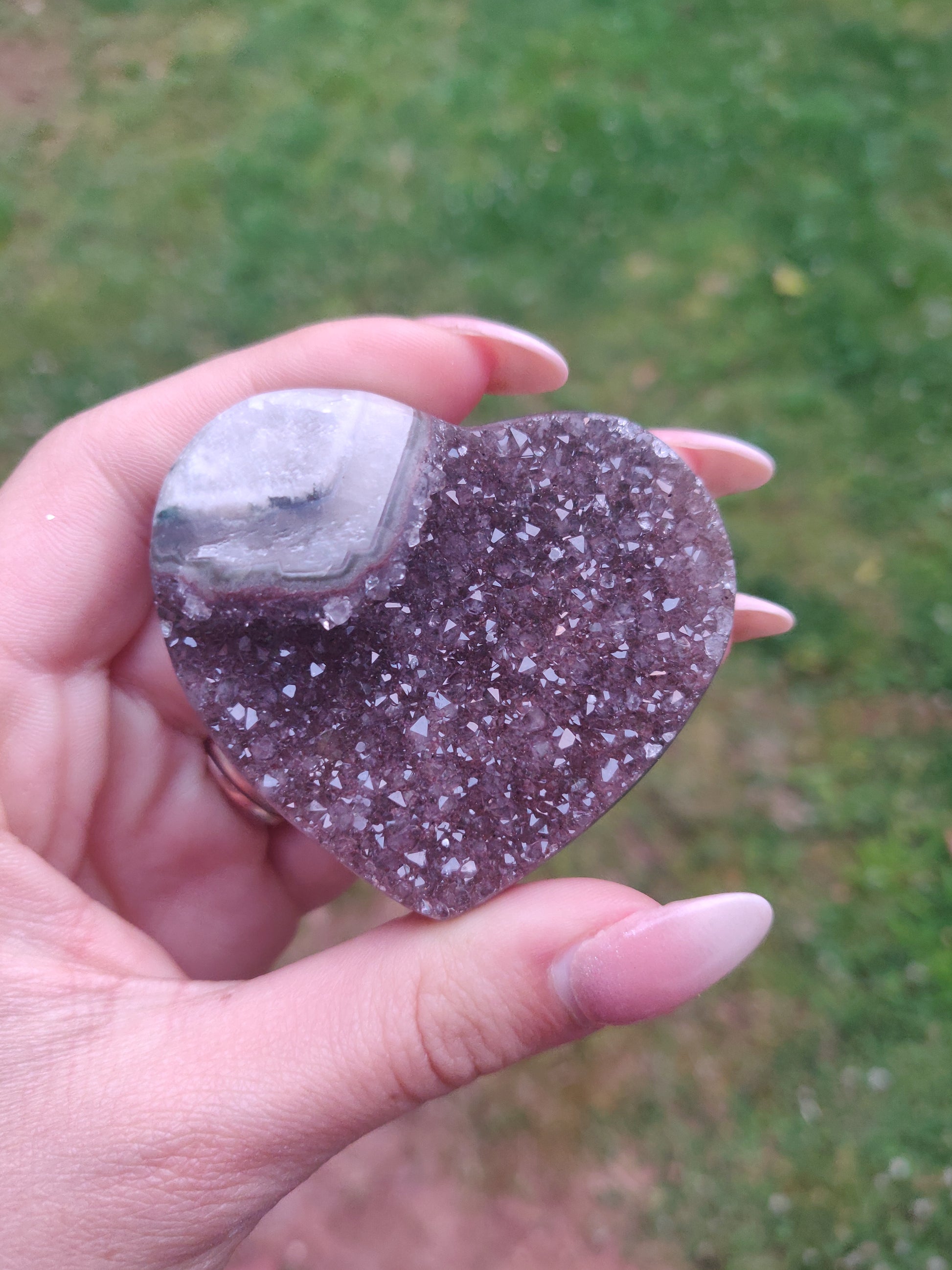 Amethyst Geode & Agate Heart (#25) - Simply Affinity