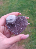 Amethyst Geode & Agate Heart (#25) - Simply Affinity