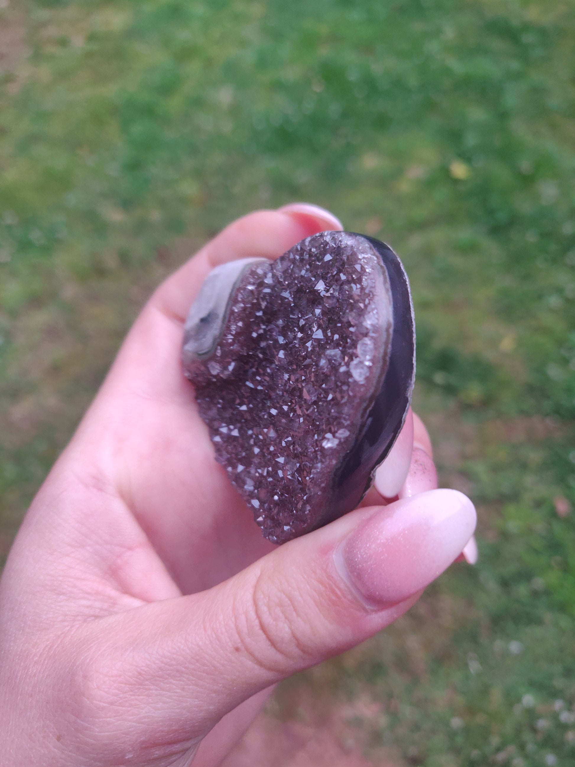 Amethyst Geode & Agate Heart (#25) - Simply Affinity
