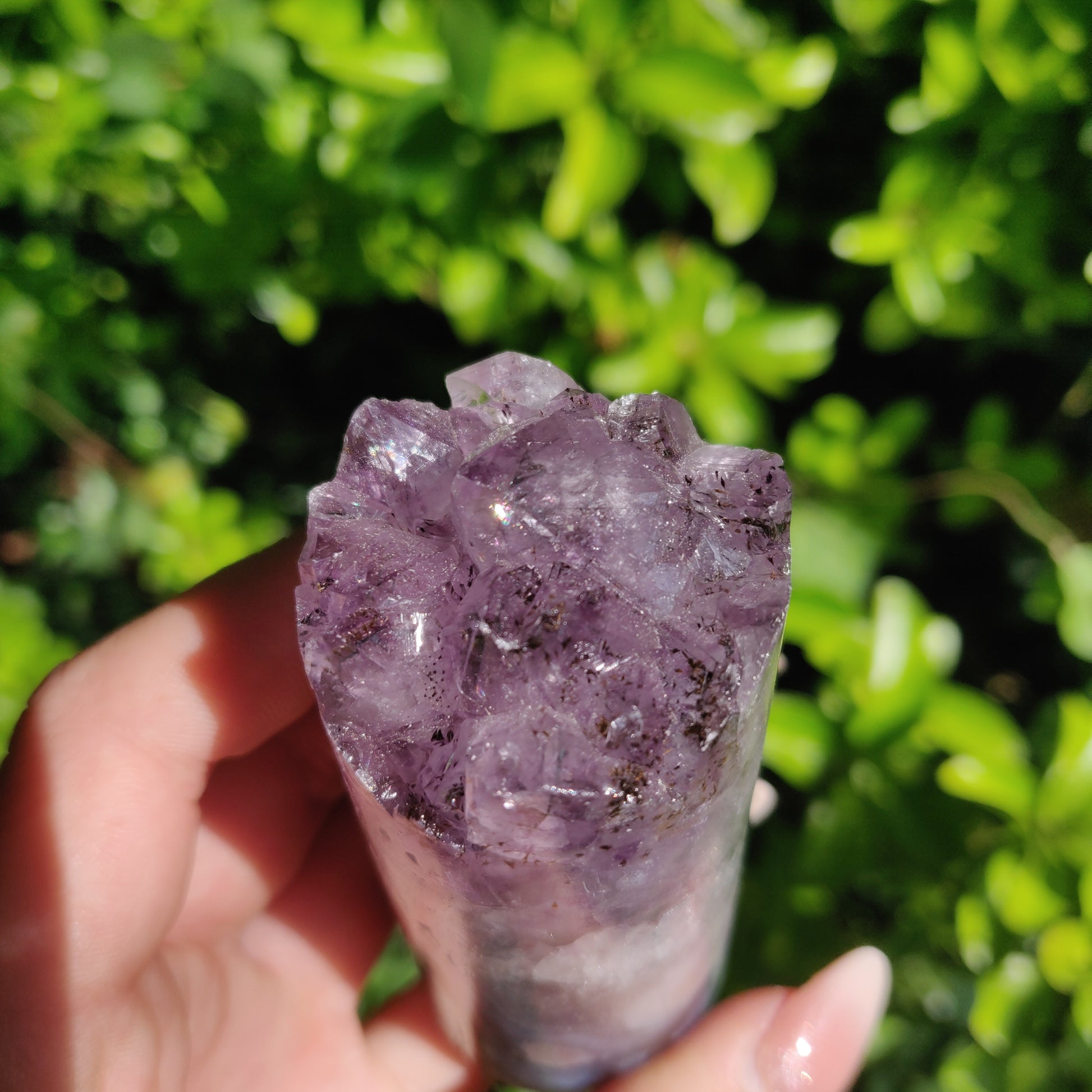 Amethyst Druzy Cylinder (#6) - Simply Affinity