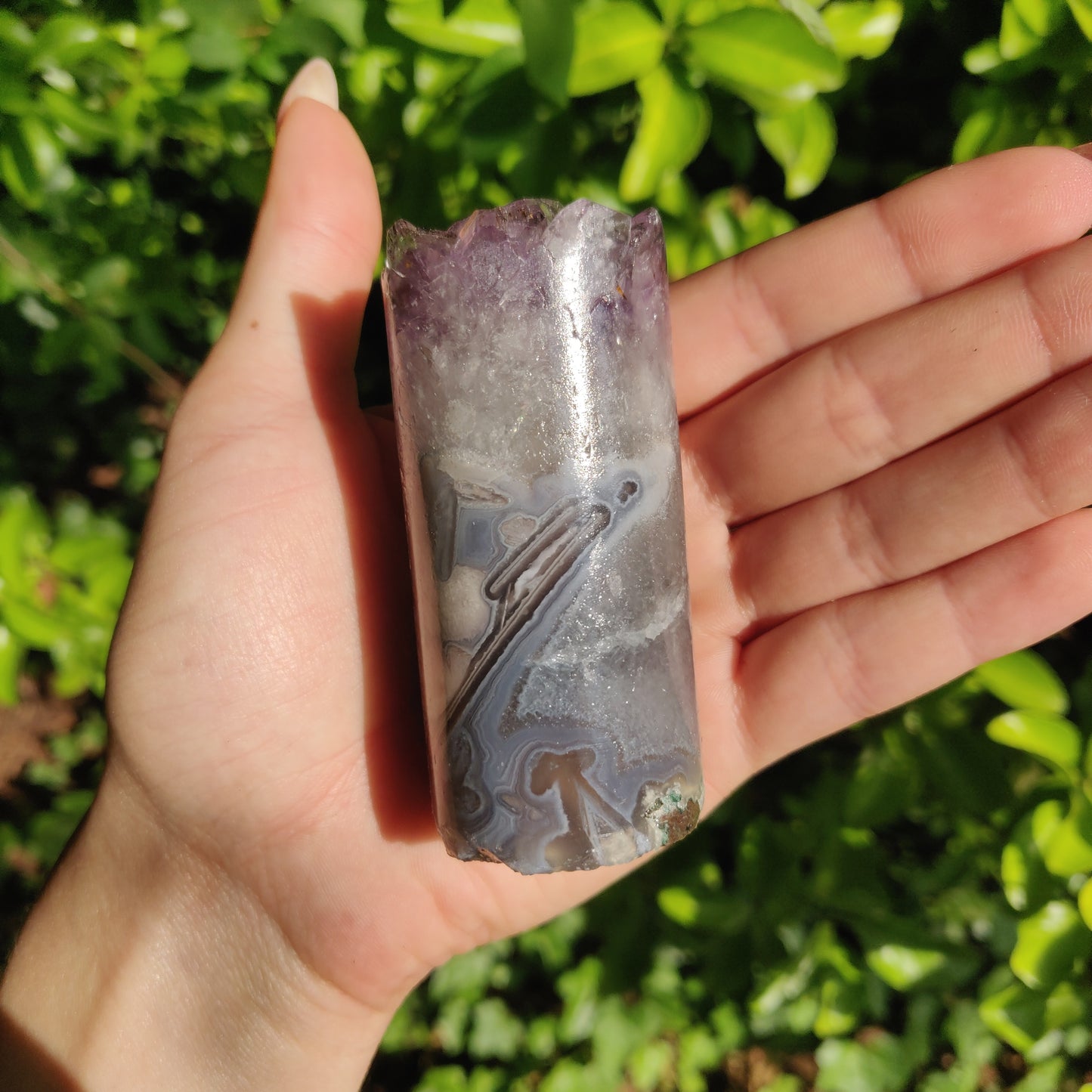 Amethyst Druzy Cylinder (#6) - Simply Affinity