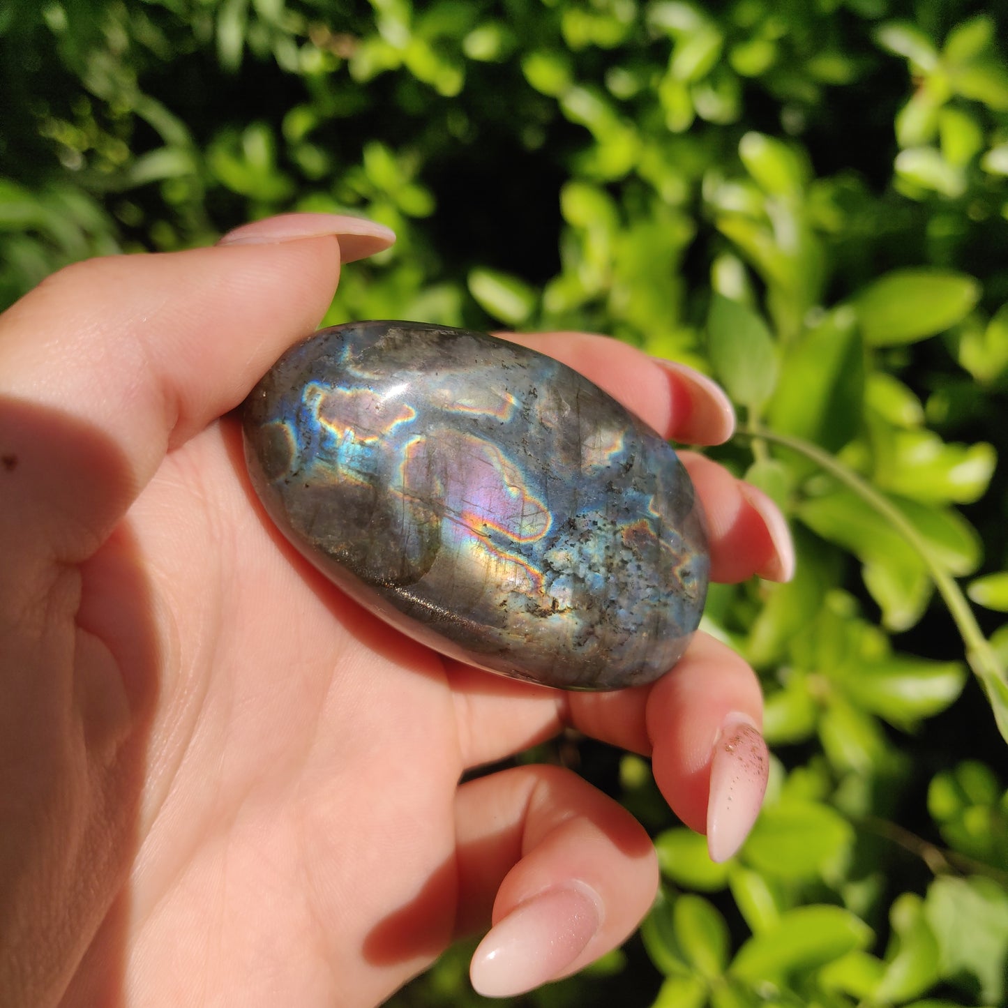 Labradorite Palm Stone (#M15)