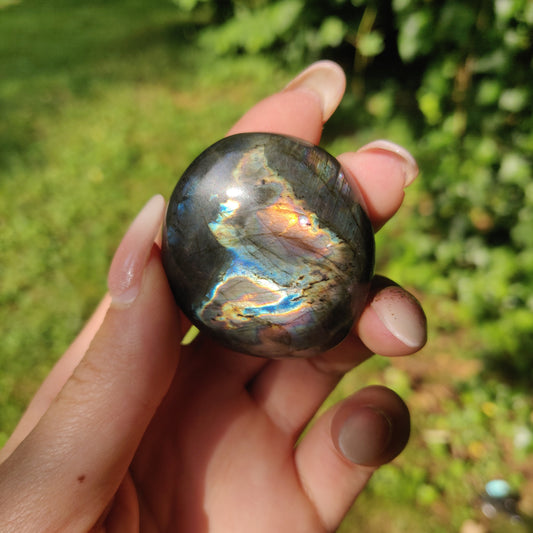 Labradorite Palm Stone (#M14)