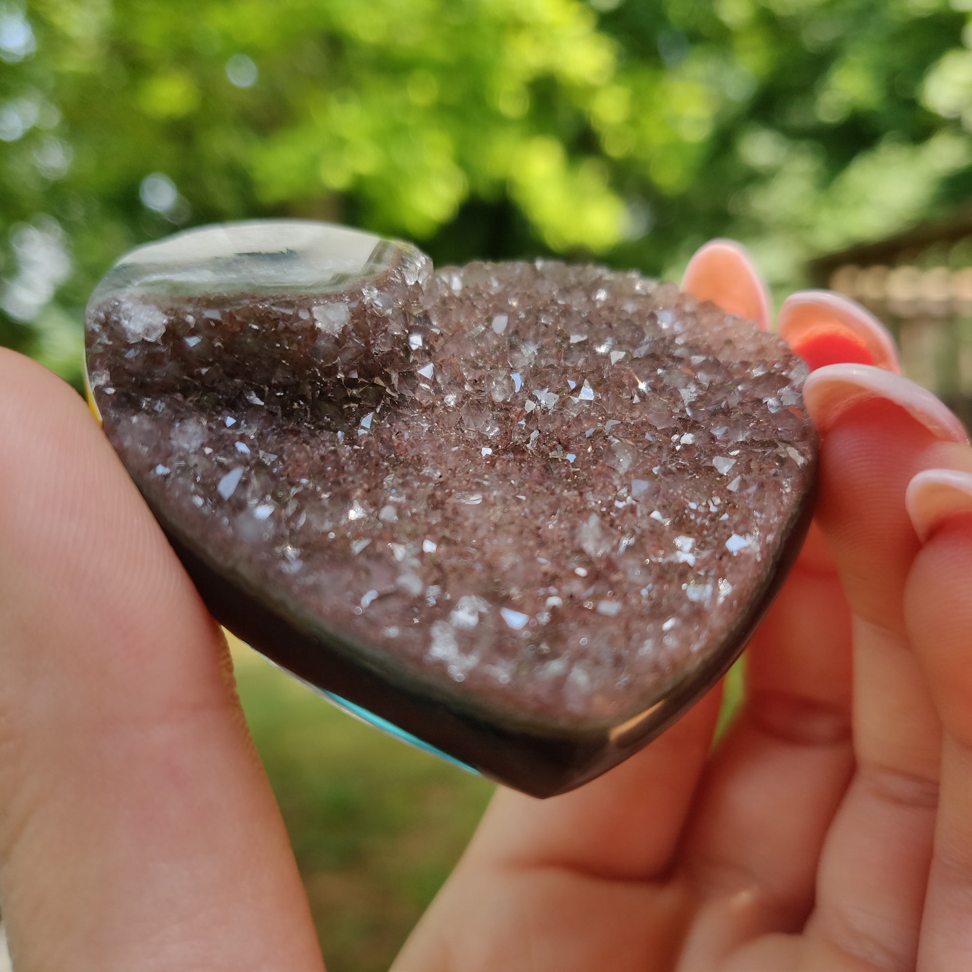 Amethyst Geode & Agate Heart (#25) - Simply Affinity