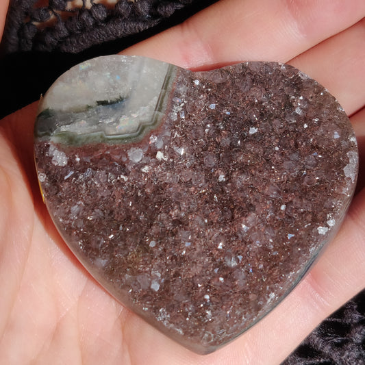 Amethyst Geode & Agate Heart (#25) - Simply Affinity