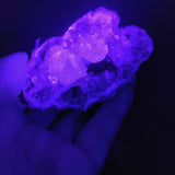 Pink Amethyst Geode with Fluorescent Calcite (#2F)