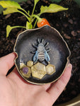 Amethyst "Bee Happy" Polymer Clay Honey Bee Trinket Dish - Simply Affinity