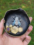 Amethyst "Bee Happy" Polymer Clay Honey Bee Trinket Dish - Simply Affinity