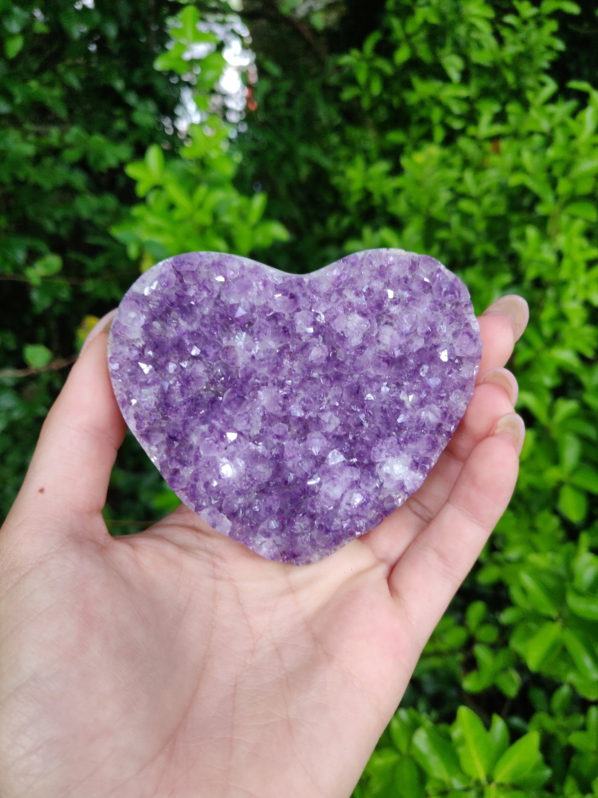 Amethyst Geode Heart (#M2) - Simply Affinity