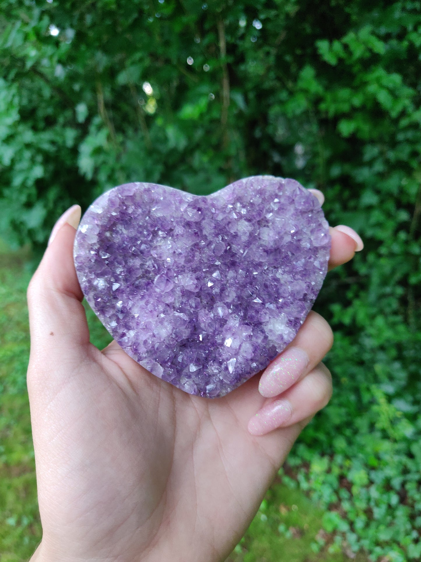 Amethyst Geode Heart (#M2) - Simply Affinity