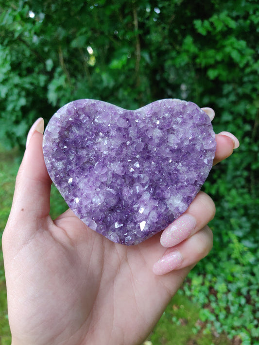 Amethyst Geode Heart (#M2) - Simply Affinity