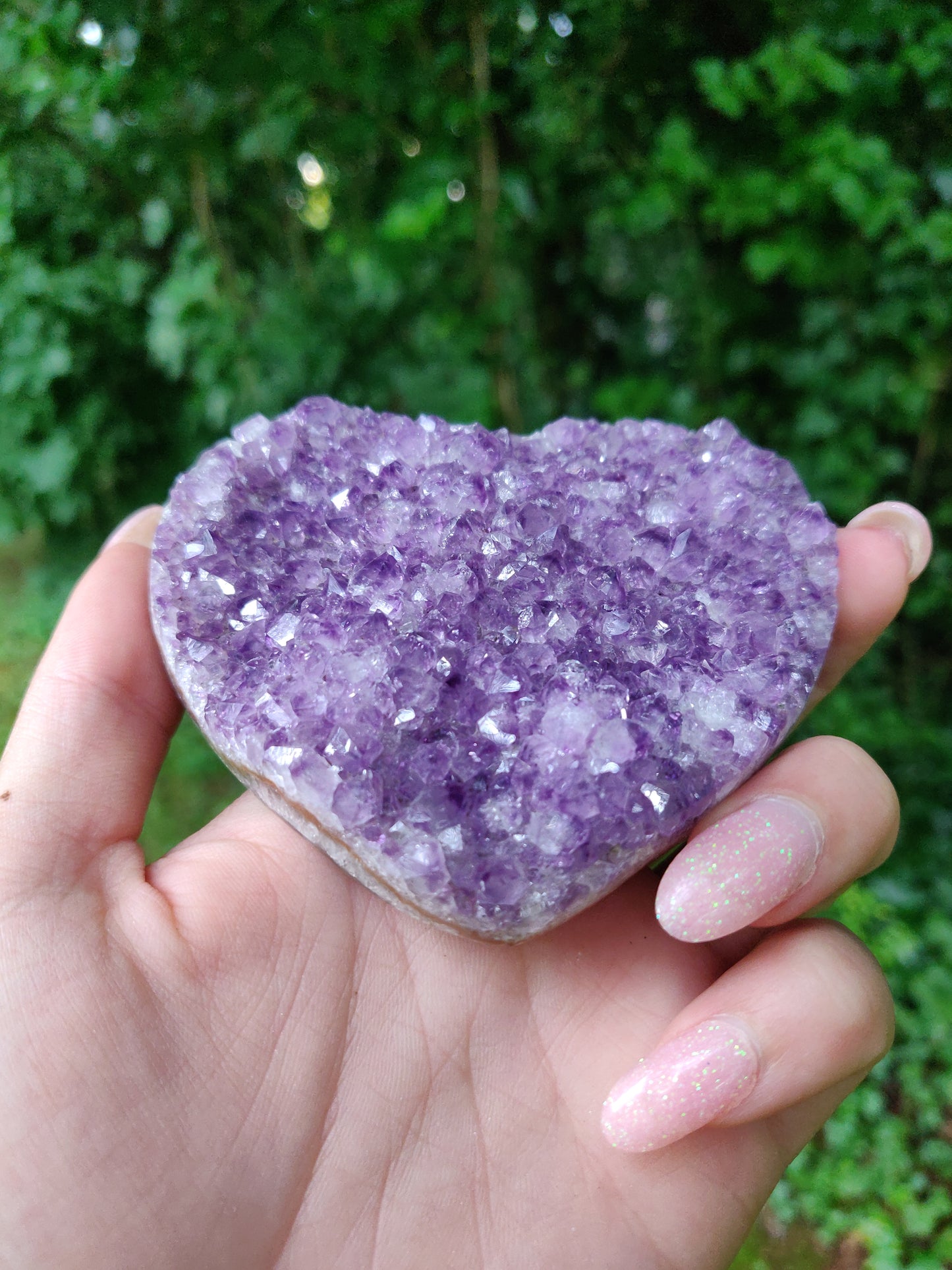 Amethyst Geode Heart (#M2) - Simply Affinity