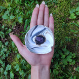 Marbled Amethyst Geode Trinket Dish - Simply Affinity