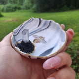 Marbled Bee Trinket Dish with Quartz - Simply Affinity