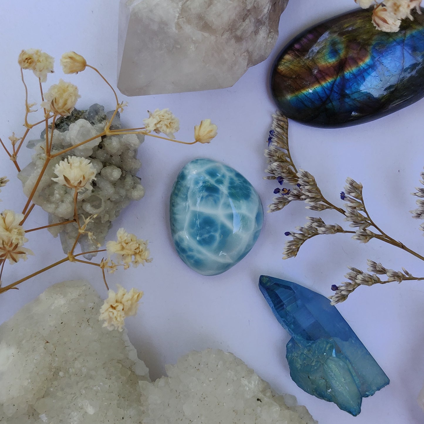 Larimar Cabochon (#J4)