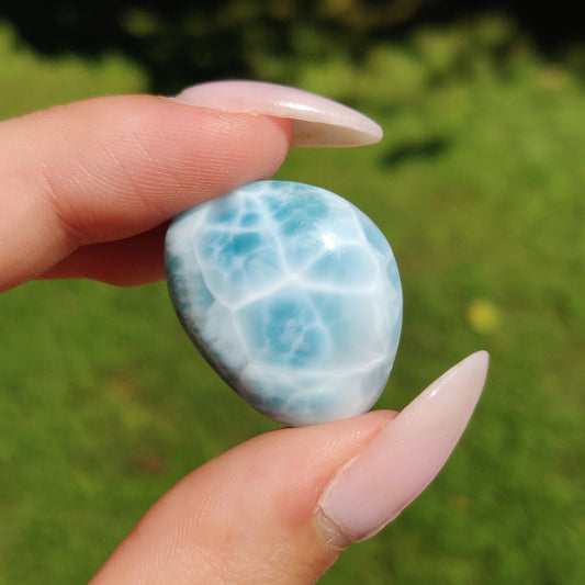 Larimar Cabochon (#J4)