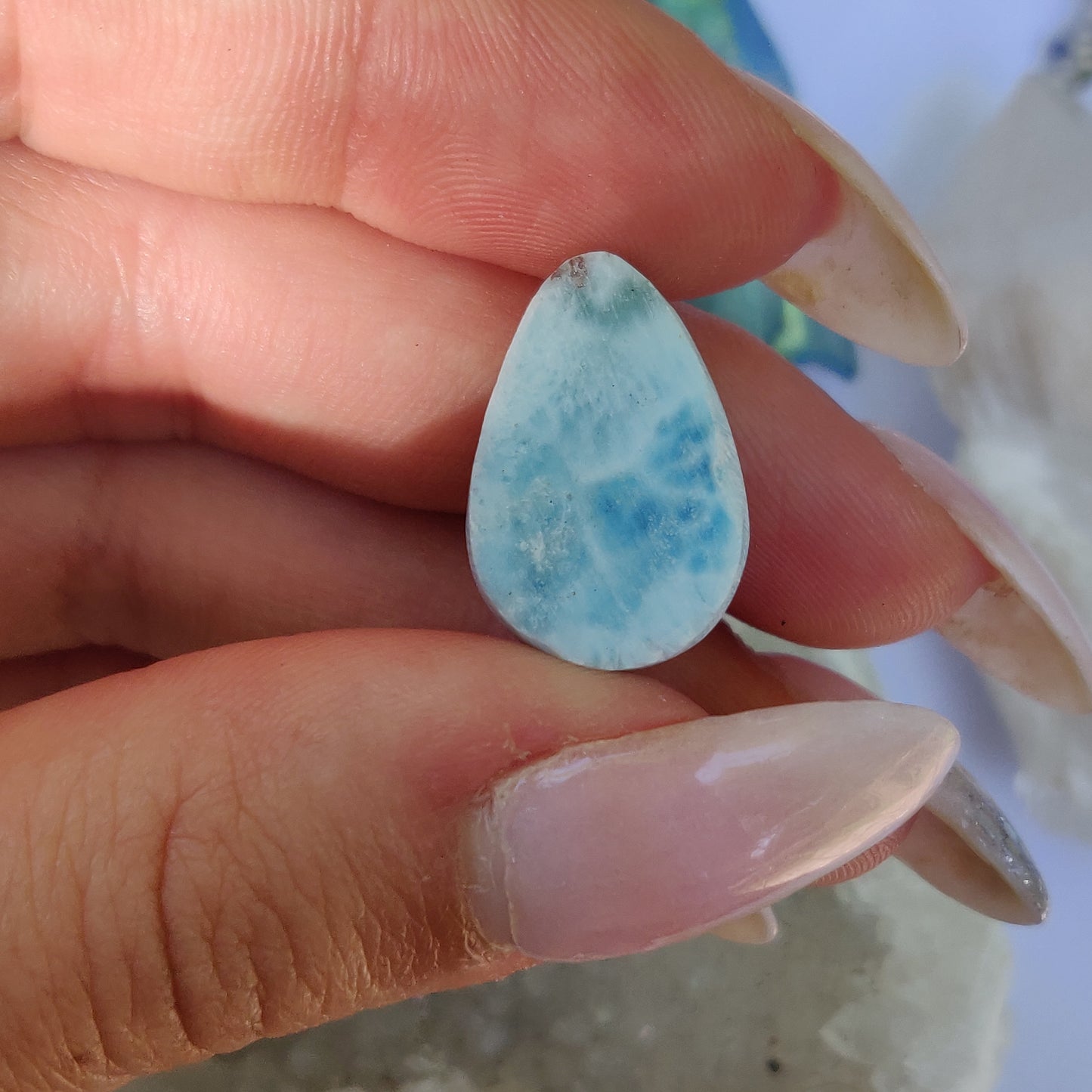 Larimar Cabochon (#J2)