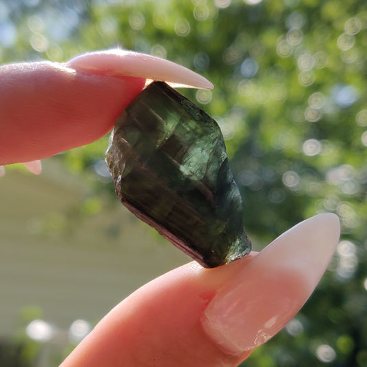 Raw Black & Green Tourmaline  (#J3)