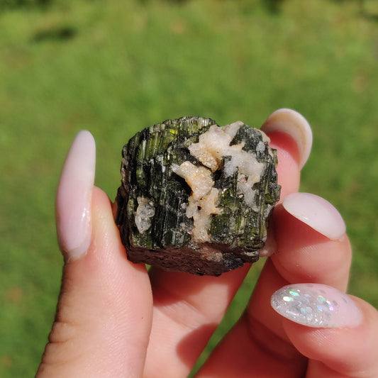Raw Black & Green Tourmaline  (#J2)