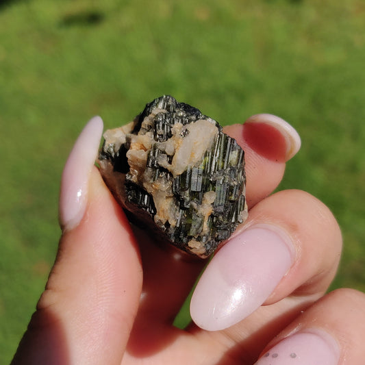 Raw Black & Green Tourmaline  (#J2)