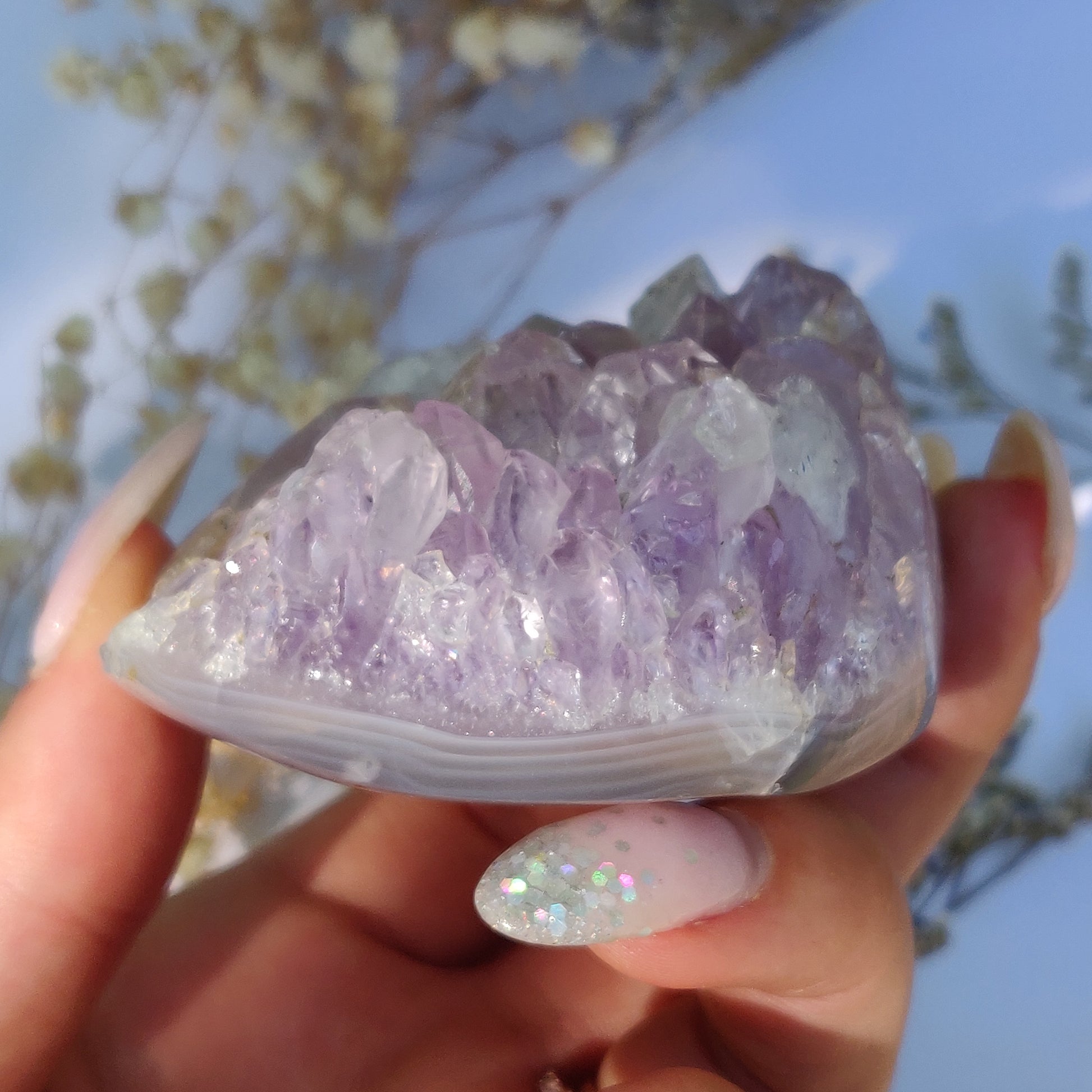 Amethyst Agate Geode (#J6) - Simply Affinity