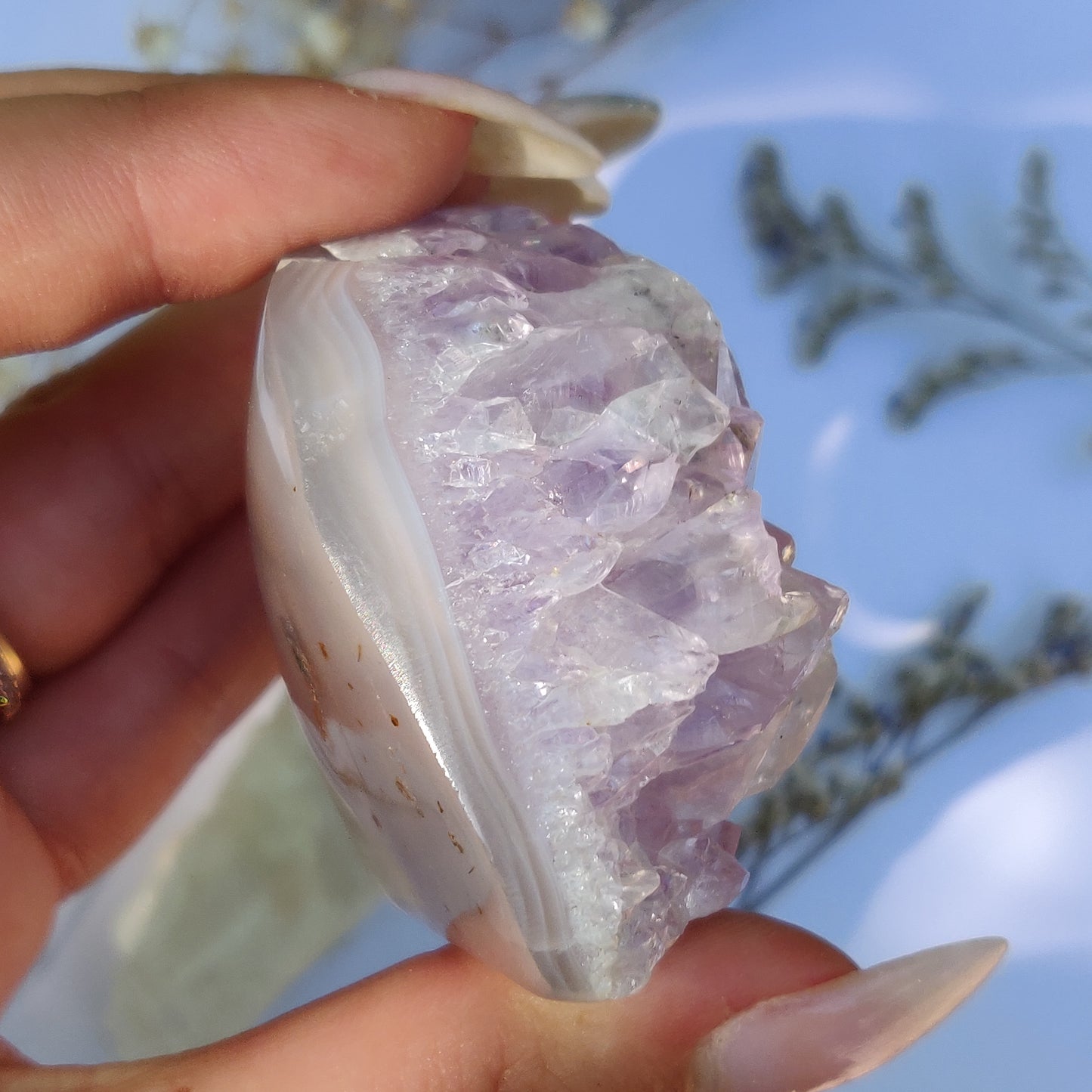 Amethyst Agate Geode (#J6) - Simply Affinity