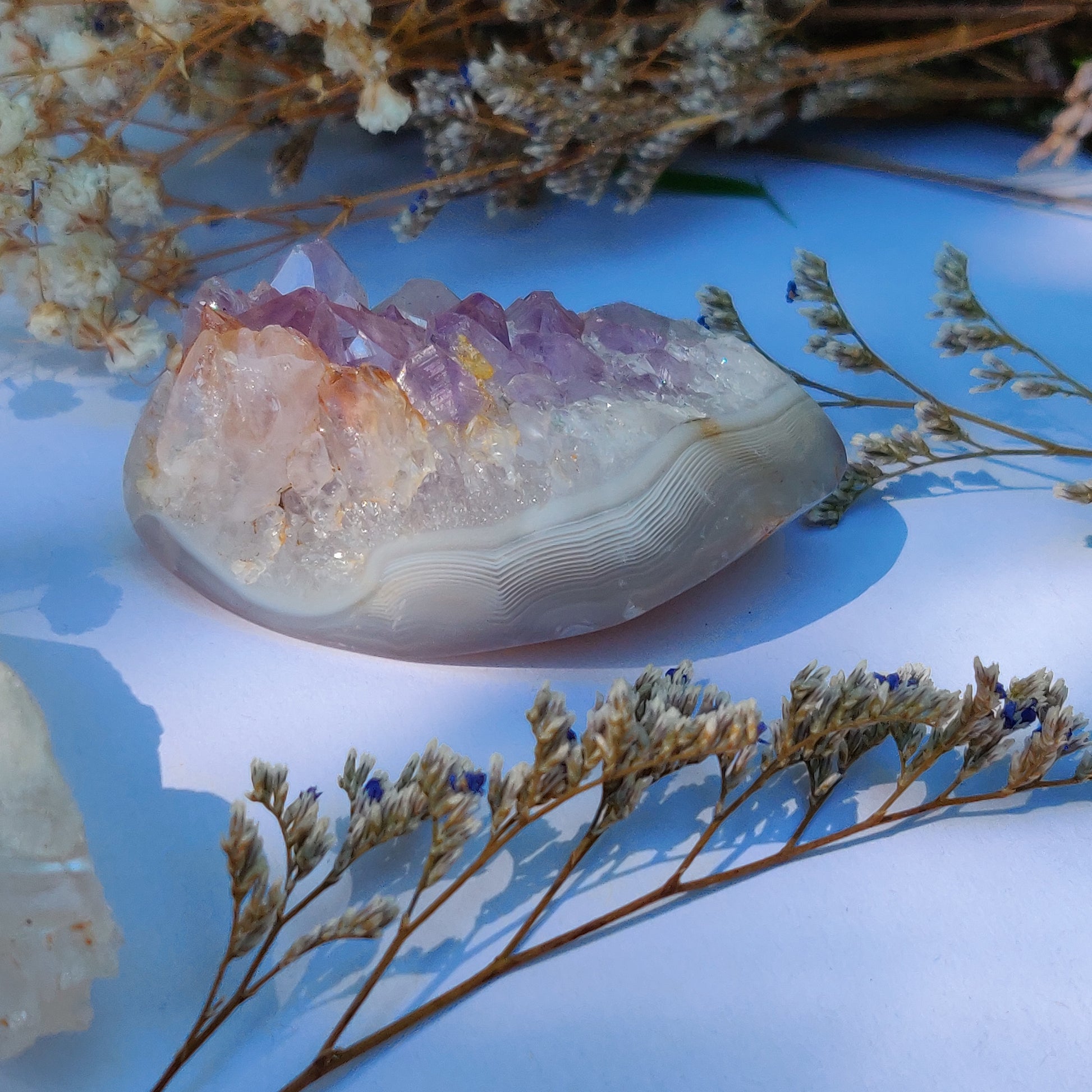 Amethyst Agate Geode (#J5) - Simply Affinity