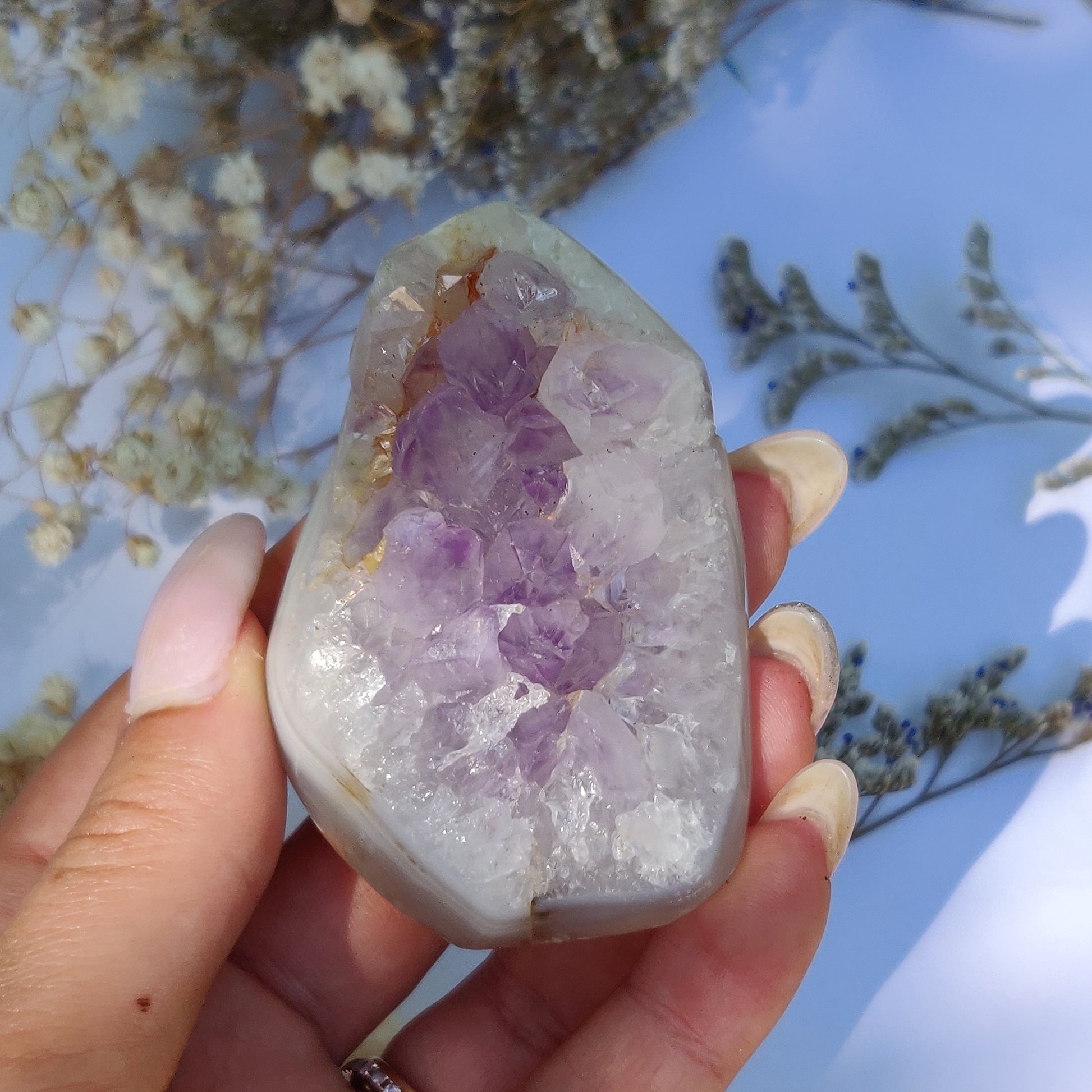 Amethyst Agate Geode (#J5) - Simply Affinity