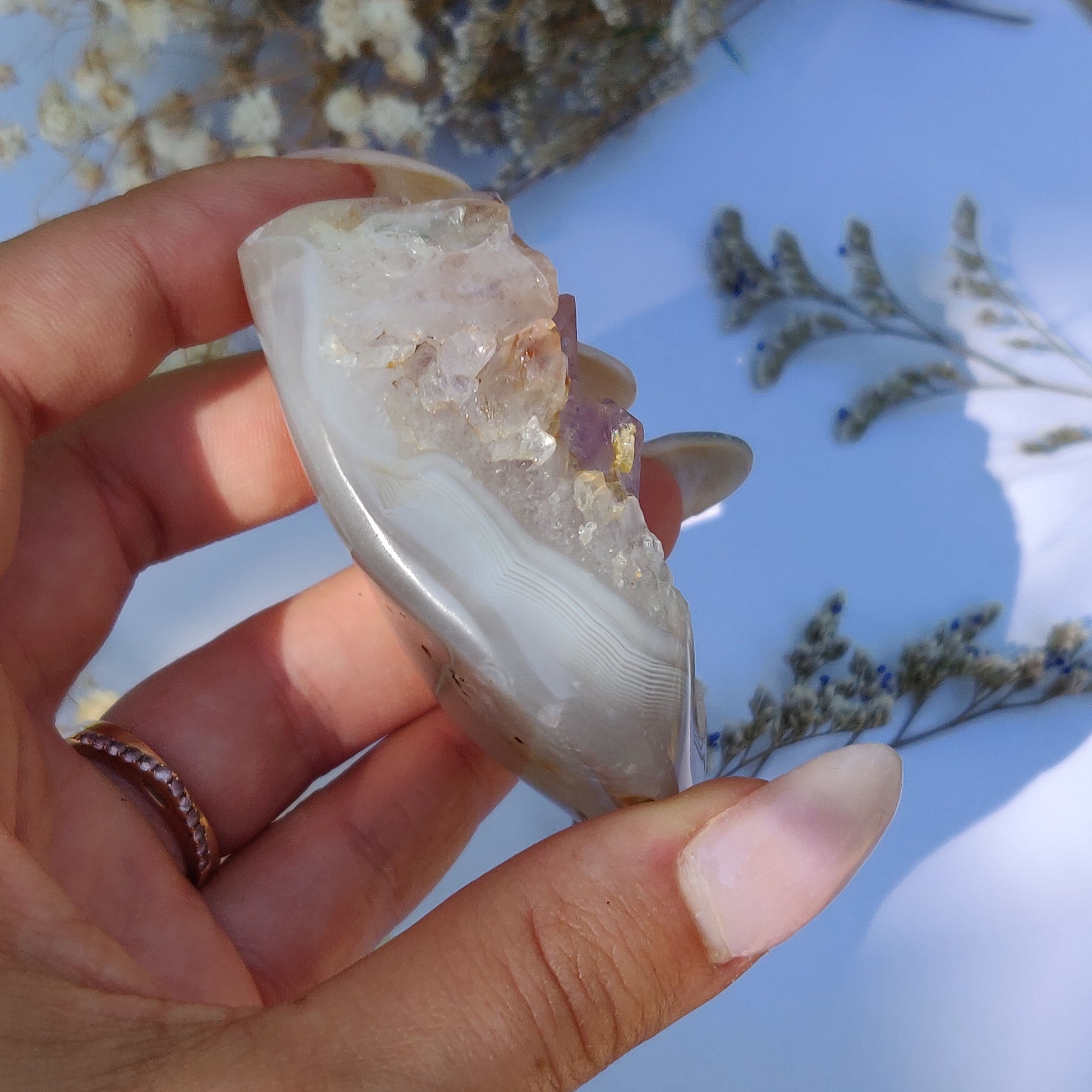 Amethyst Agate Geode (#J5) - Simply Affinity