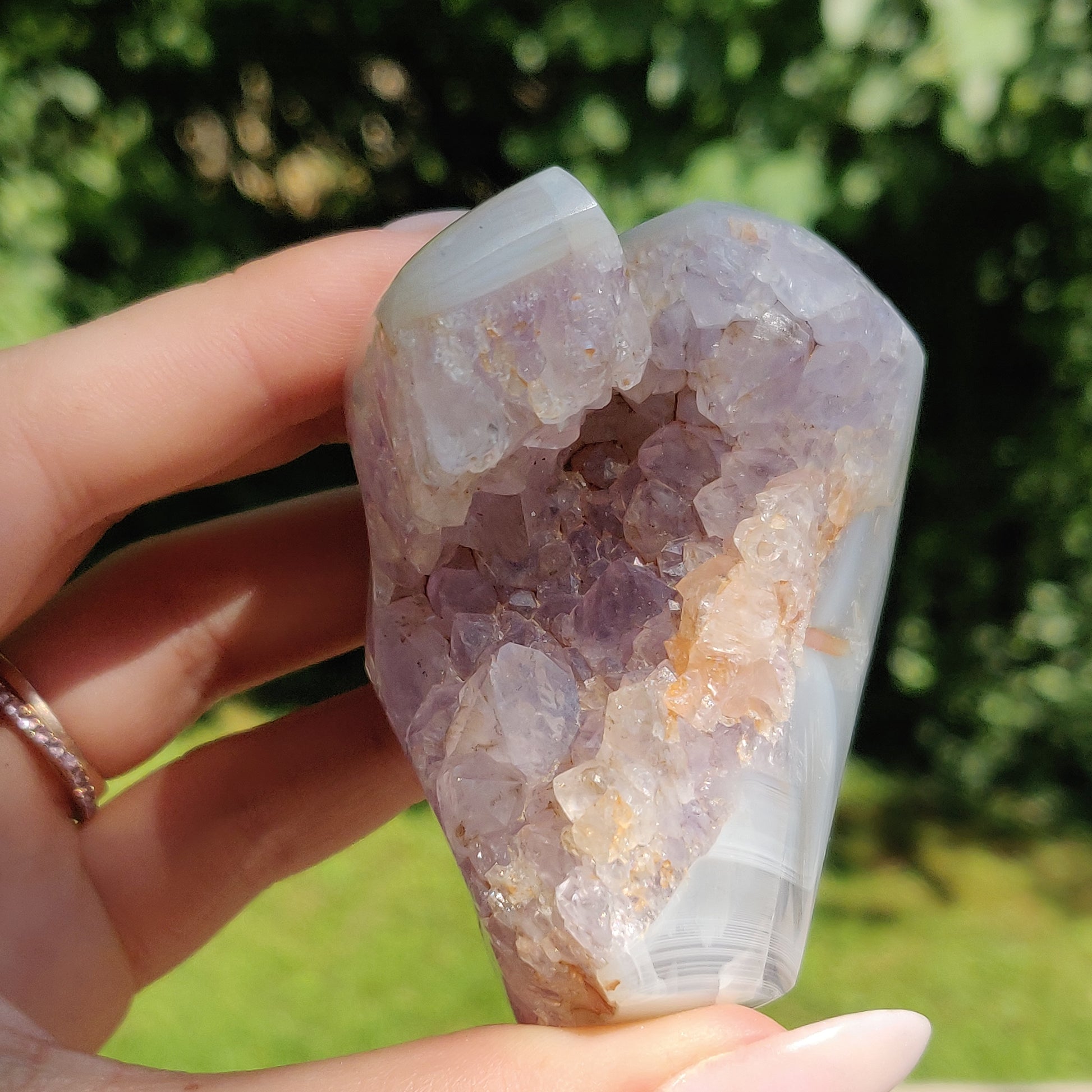 Amethyst Agate Geode (#J2) - Simply Affinity