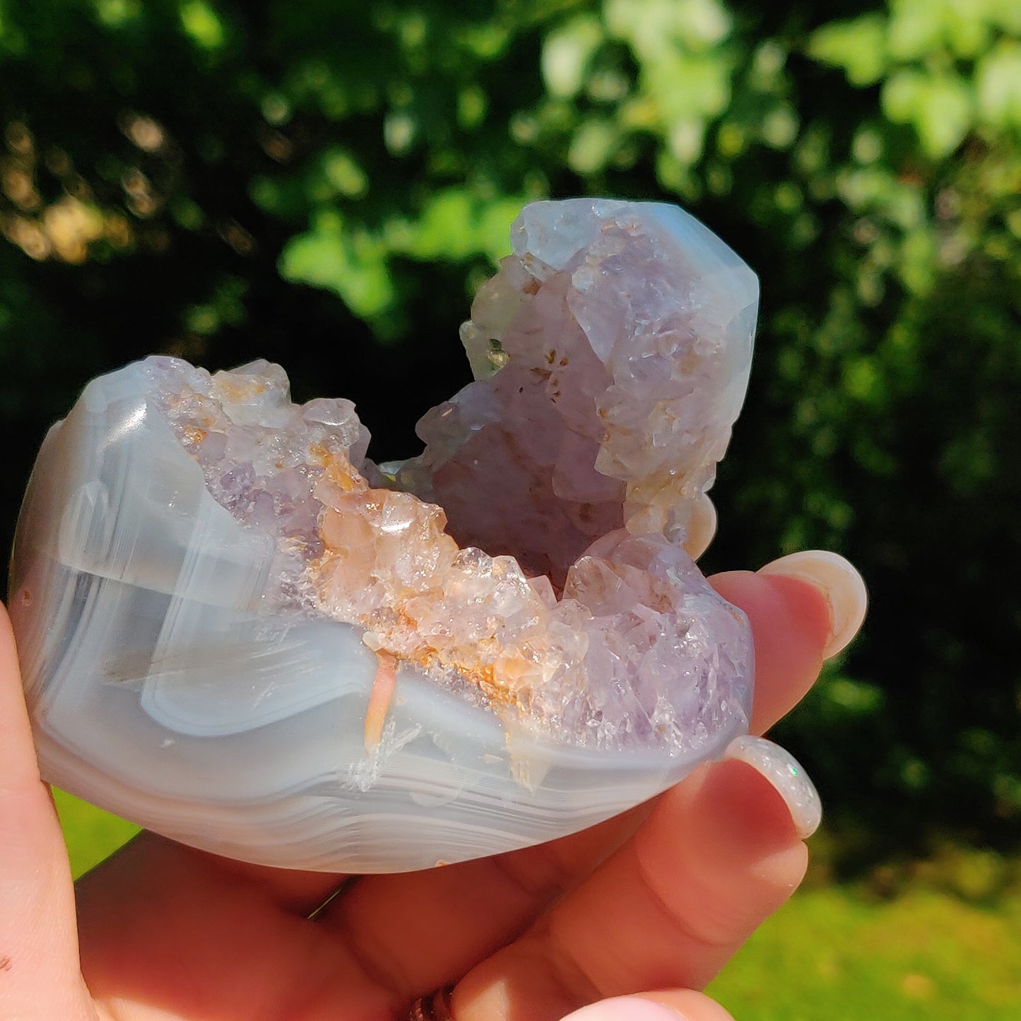 Amethyst Agate Geode (#J2) - Simply Affinity