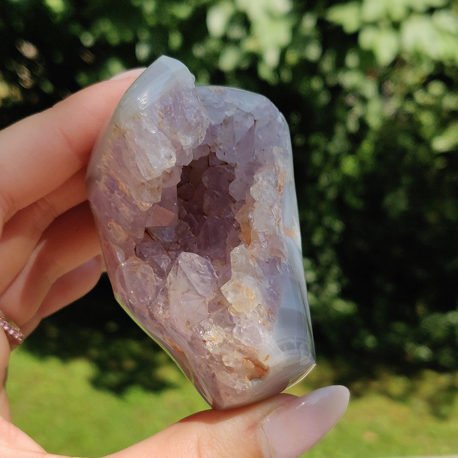 Amethyst Agate Geode (#J2) - Simply Affinity