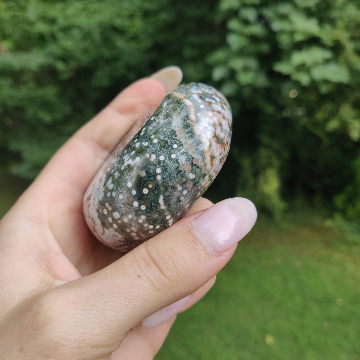 Ocean Jasper Palm Stone (#23)
