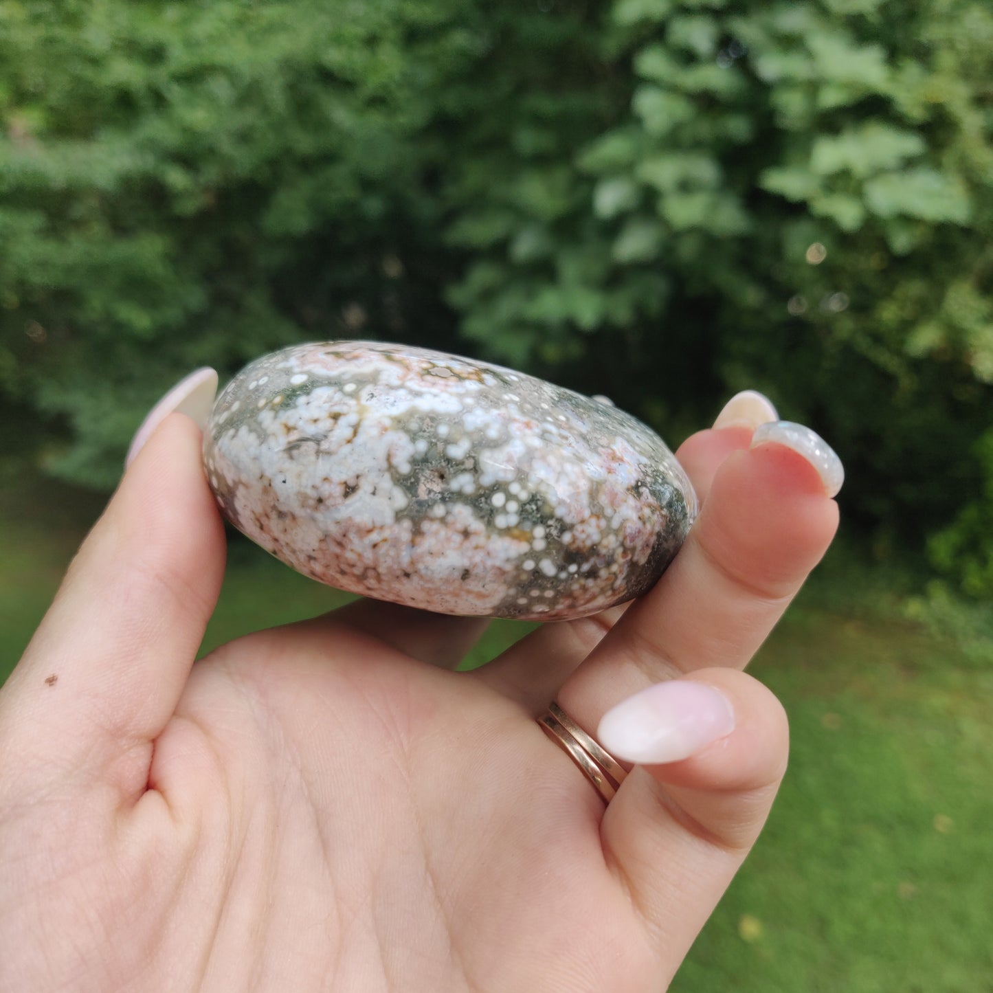 Ocean Jasper Palm Stone (#23)
