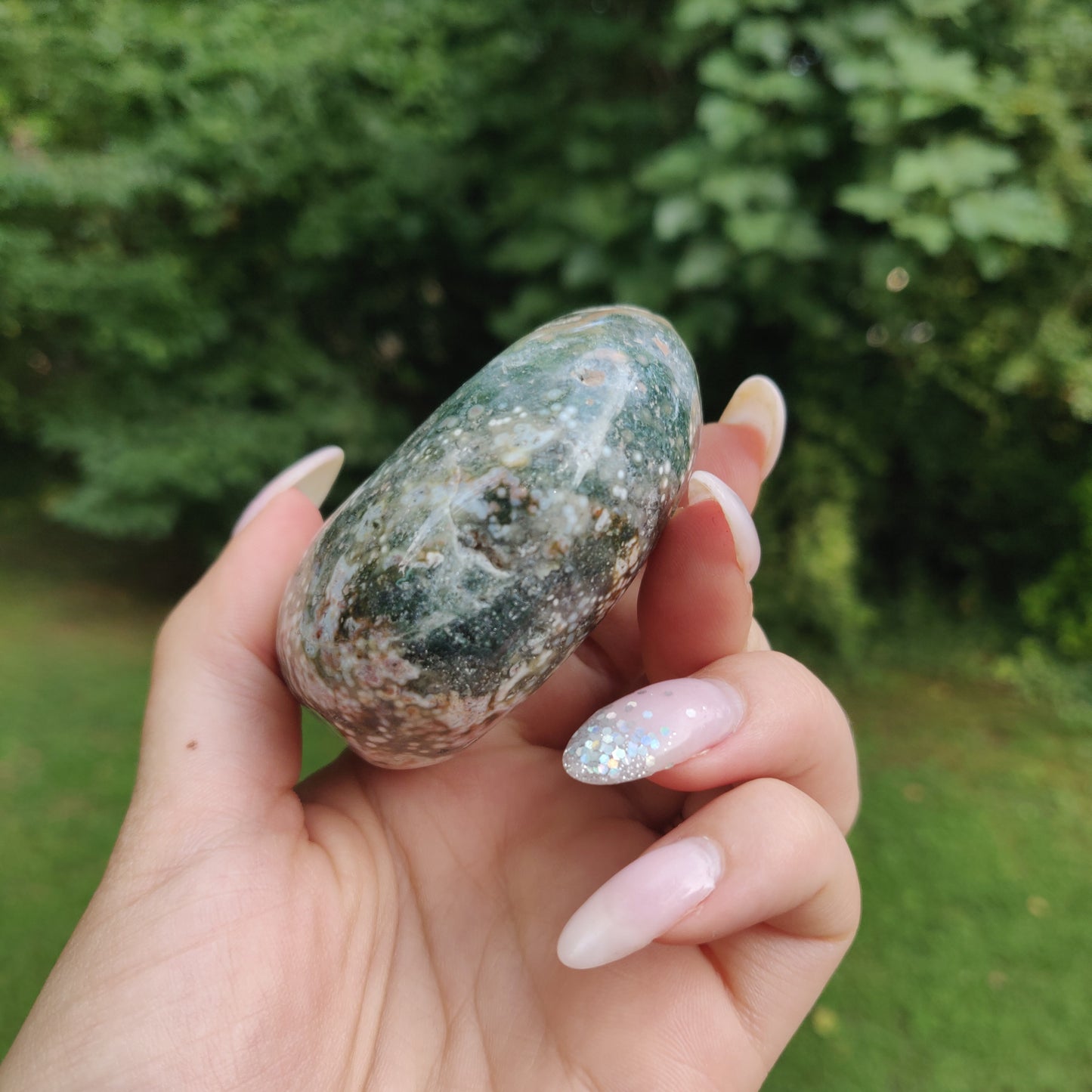 Ocean Jasper Palm Stone (#23)