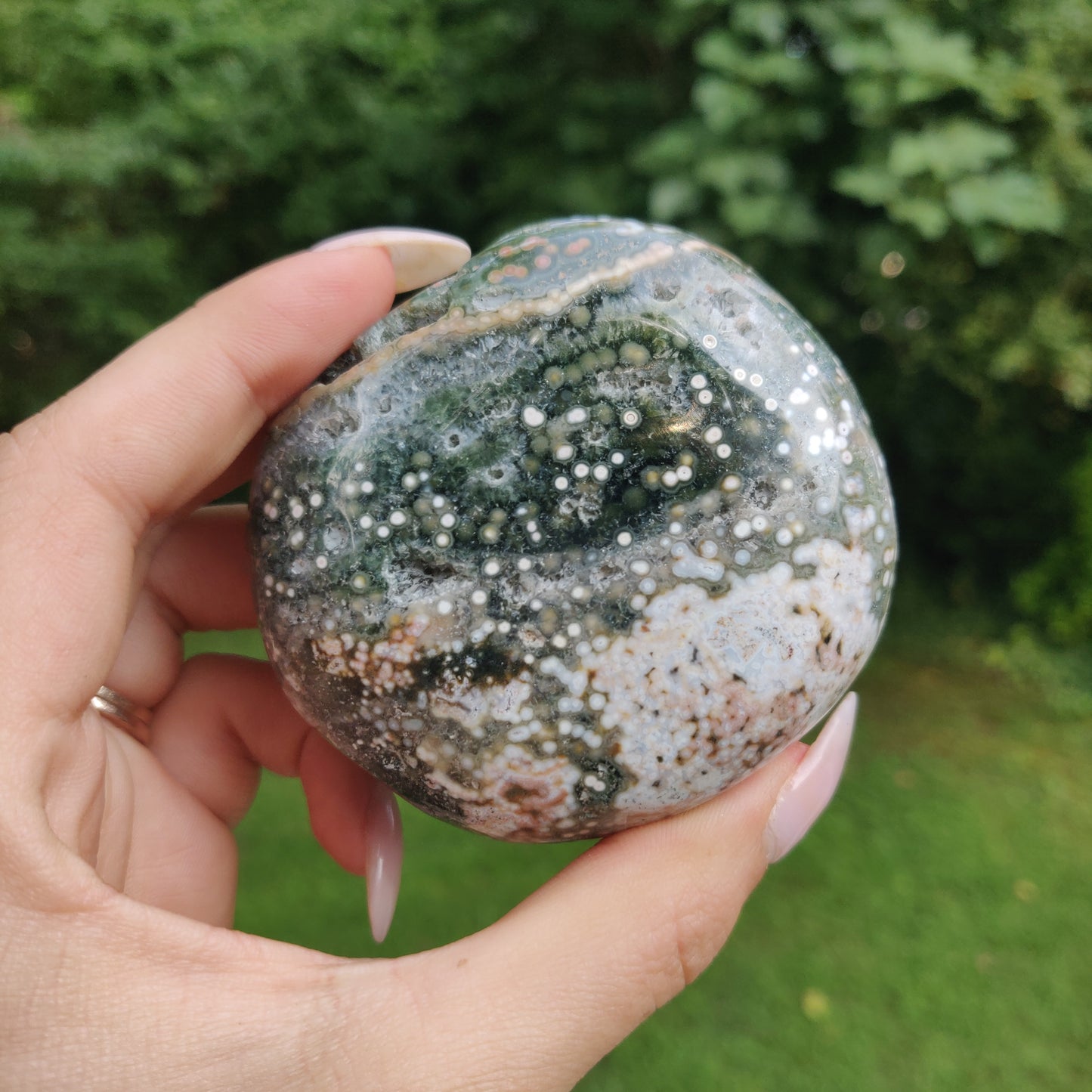 Ocean Jasper Palm Stone (#23)