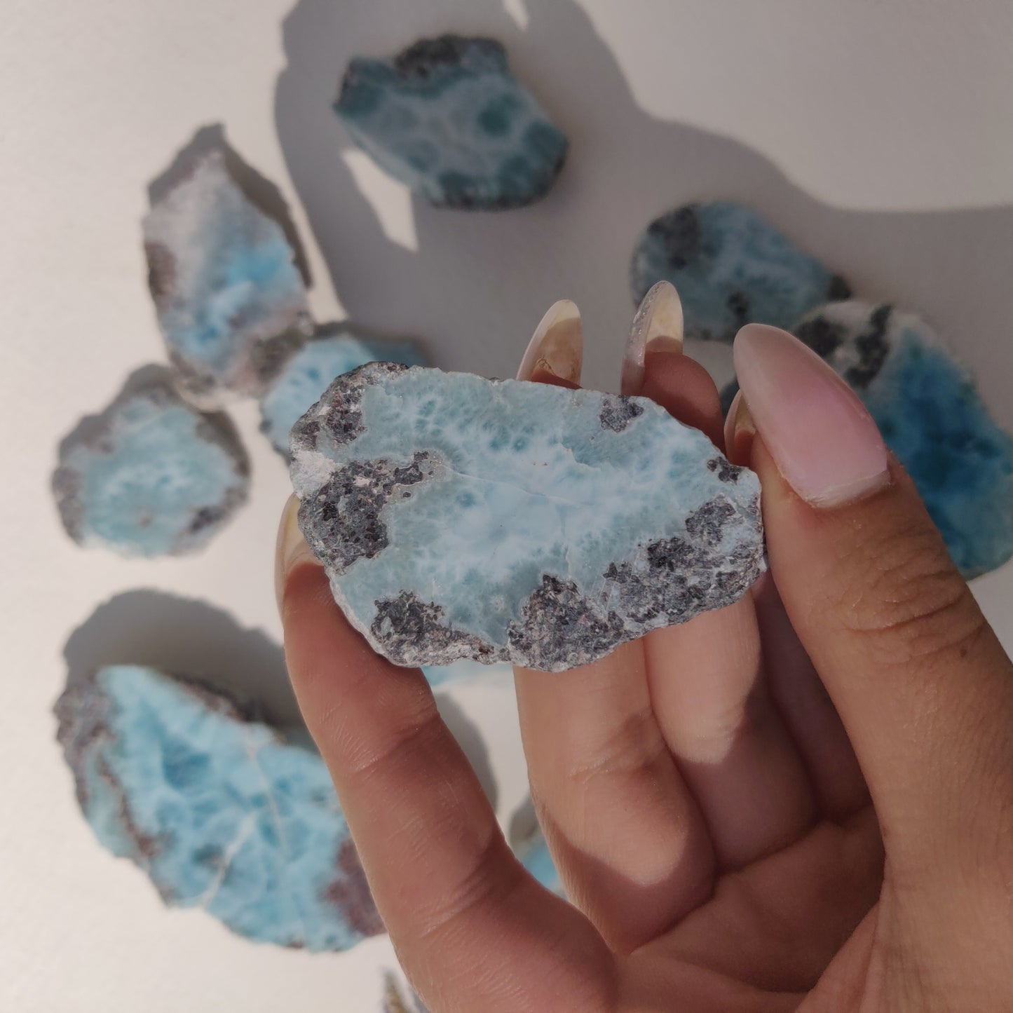 Polished Larimar Slab (#J9)