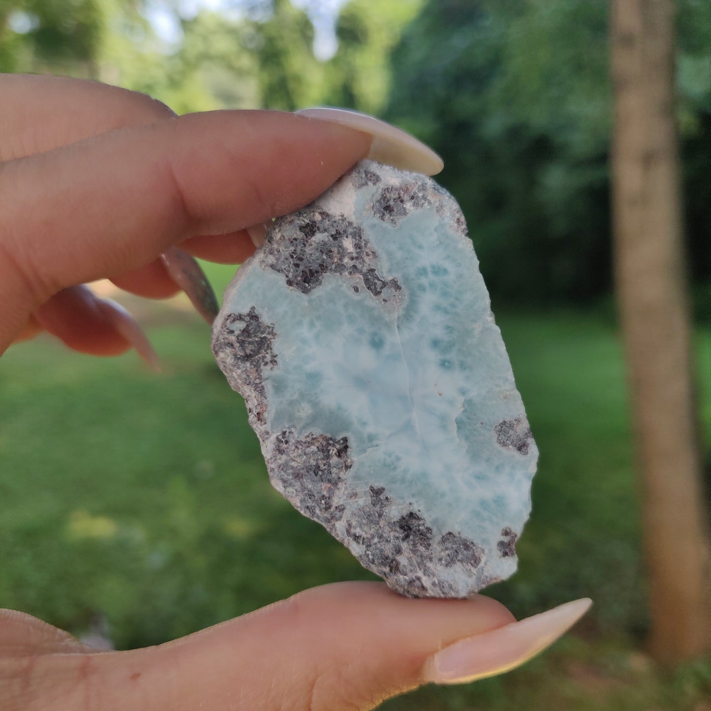 Polished Larimar Slab (#J9)