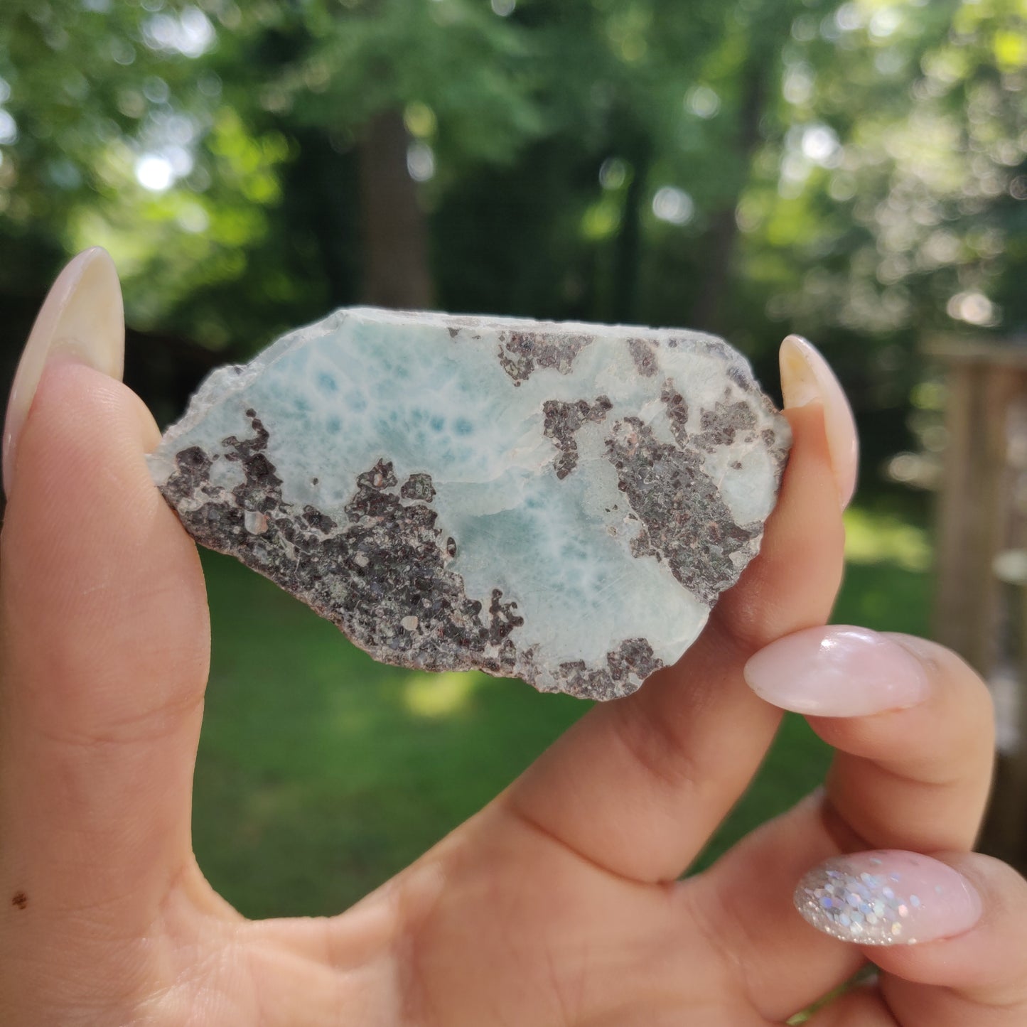 Polished Larimar Slab (#J9)